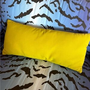 SunDrella outdoor pillow Bright neon green Rectangular Pillow￼